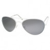 Lunettes de soleil aviator slimframe taille M smoke white