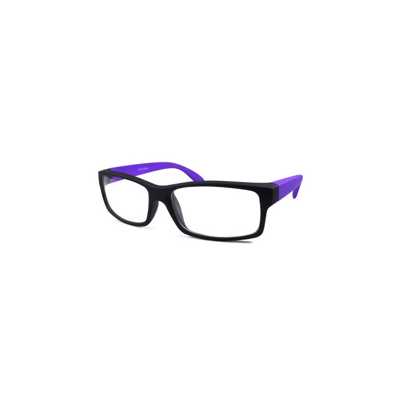 Square Nerd Wayfarer Sonnenbrille schwarz purple