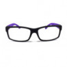 Square Nerd Wayfarer Sonnenbrille schwarz purple