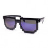 Gamer Retro 8Bit Pixel Party Sonnenbrille schwarz purple revo