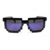 Gamer Retro 8Bit Pixel Party Sonnenbrille schwarz purple revo