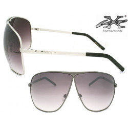 Lunettes de soleil x-loopÂ® designer aviator ruby chrome