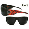 Lunettes de soleil locsÂ® hardcore designer flame 70-lo black re