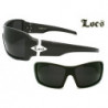 Lunettes de soleil locsÂ® hardcore designer shield 68-lo black s