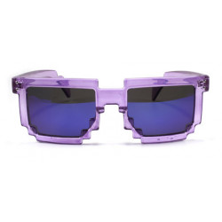Gamer Retro 8Bit Pixel Party Sonnenbrille purple ice revo