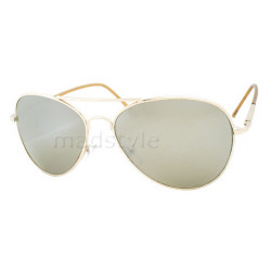 Lunettes de soleil mirroir pilot size M gold