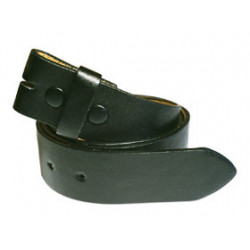 Ceinture en cuir pour boucle de ceinture 38mm noir (Gr. L)