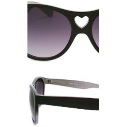 Lunettes de soleil retro fashion hearts fs95 white