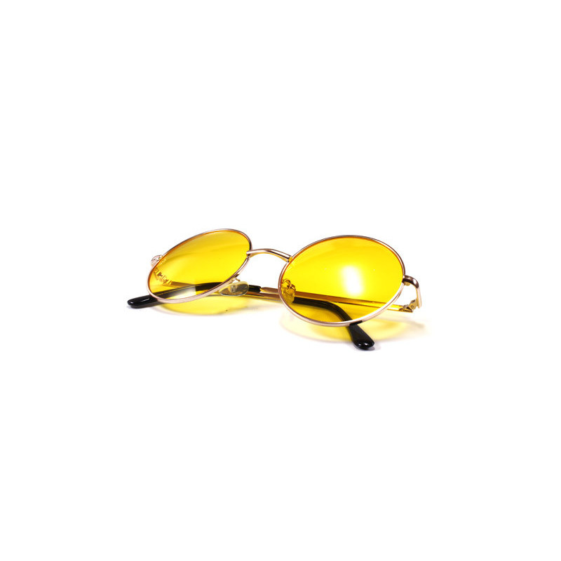 John Lennon Sonnenbrille Grösse XL gold gelb