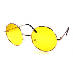 John Lennon Sonnenbrille Grösse XL gold gelb