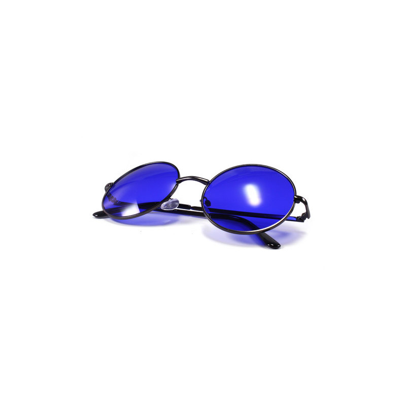 John Lennon Sonnenbrille Grösse XL gunmetal blau