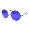 John Lennon Sonnenbrille Grösse XL gunmetal blau