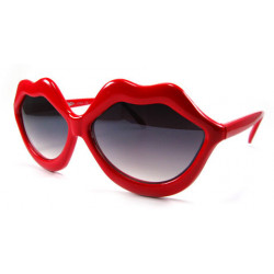 Lunettes de soleil party kiss lips sexy red