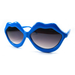 Lunettes de soleil party kiss lips sexy blue