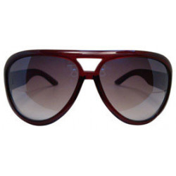 Lunettes de soleil vintage big stunna aviators red