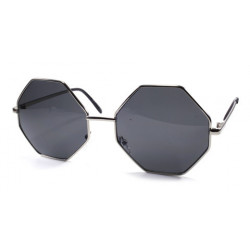 Big Octagon Party Sonnenbrille chrom smoke