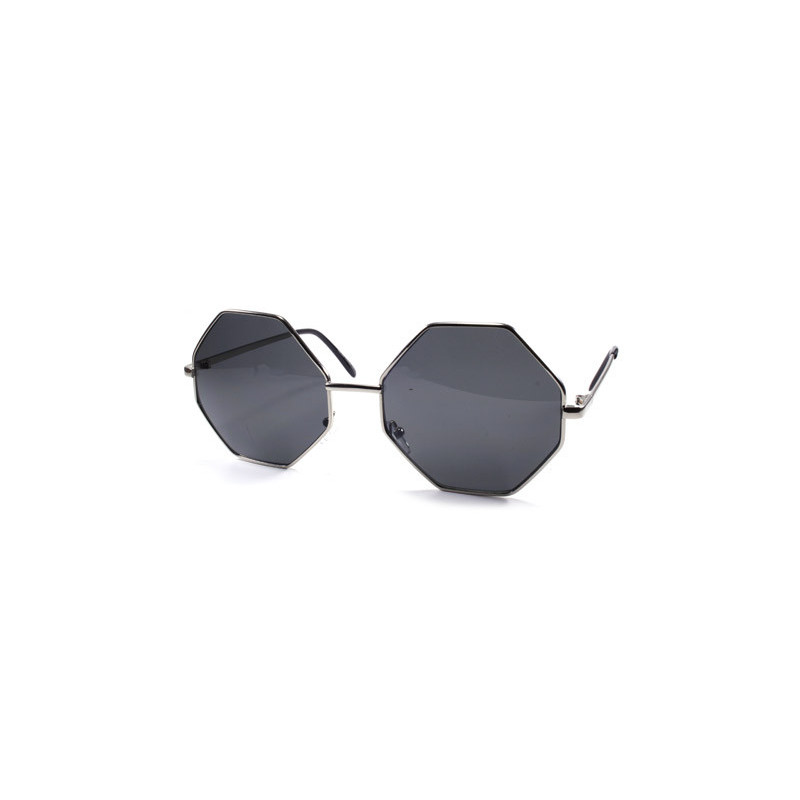 Big Octagon Party Sonnenbrille chrom smoke