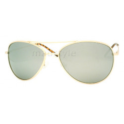 Lunettes de soleil mirroir slim aviator taille S gold