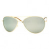 Lunettes de soleil mirroir slim aviator taille S gold