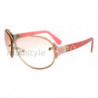 Lunettes de soleil glo eyeware aviator designer 2034 pink