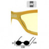 Lunettes de soleil glo eyeware designer 6884 yellow