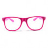 Wayfarer Party Sonnenbrille leuchtet im Dunklen pink