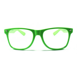 Wayfarer Party Sonnenbrille leuchtet im Dunklen grün