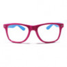 Bicolor Nerd Neon Wayfarer Sonnenbrille pink blau