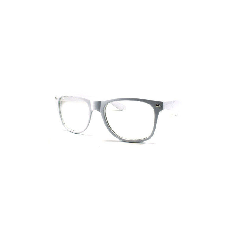 Nerd Neon Wayfarer Sonnenbrille weiss