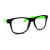 Bicolor Nerd Party Wayfarer Sonnenbrille schwarz grün