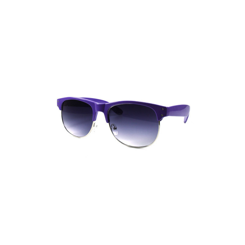Clubmaster Designer Sonnenbrille purple