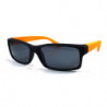 Square Fashion Wayfarer Sonnenbrille schwarz orange