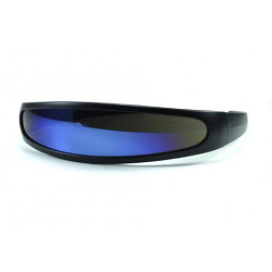 Spacige Party Sonnenbrille CYLON Revo-blau