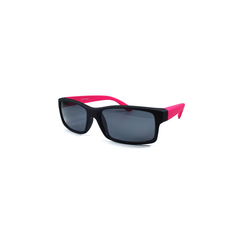 Square Fashion Wayfarer Sonnenbrille schwarz  fuchsia