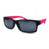 Square Fashion Wayfarer Sonnenbrille schwarz  fuchsia