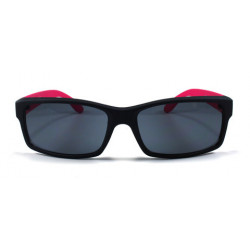 Square Fashion Wayfarer Sonnenbrille schwarz  fuchsia