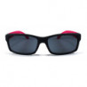 Square Fashion Wayfarer Sonnenbrille schwarz  fuchsia