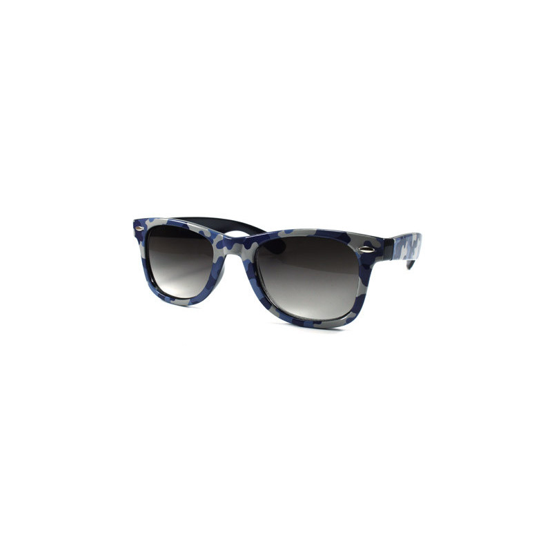 Camo Army Wayfarer Sonnenbrille Tarnfarben blau