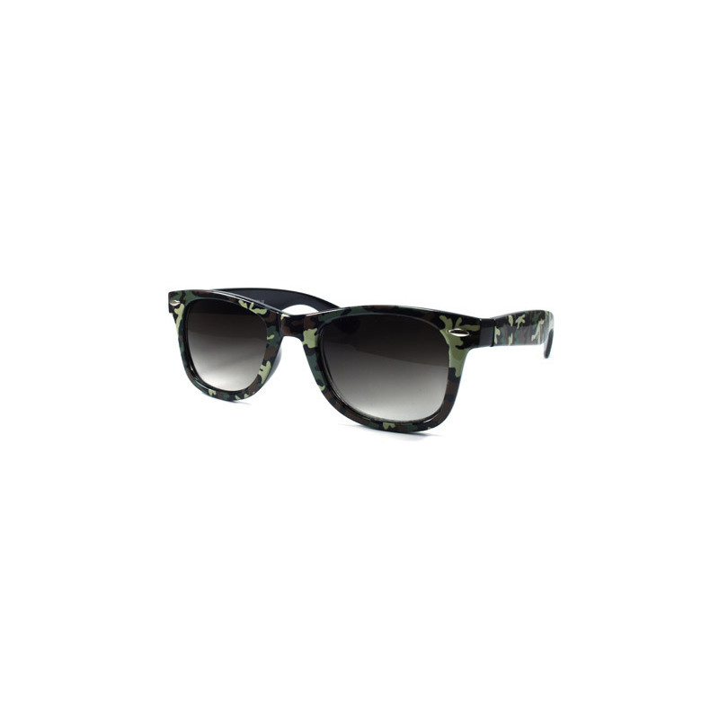 Camo Army Wayfarer Sonnenbrille Tarnfarben braun