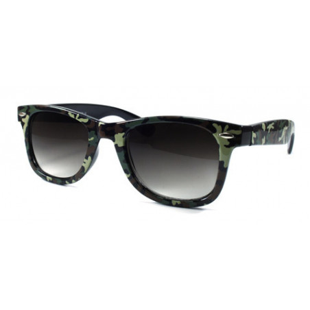 Camo Army Wayfarer Sonnenbrille Tarnfarben braun