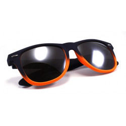 Verspiegelte Bicolor Wayfarer Sonnenbrille rubber orange